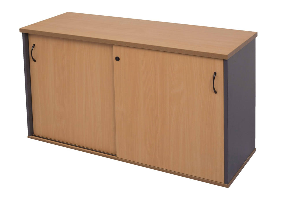 Rapid Worker Credenza - 1800mm W x 450mm D x 730mm H - Beech & Ironstone