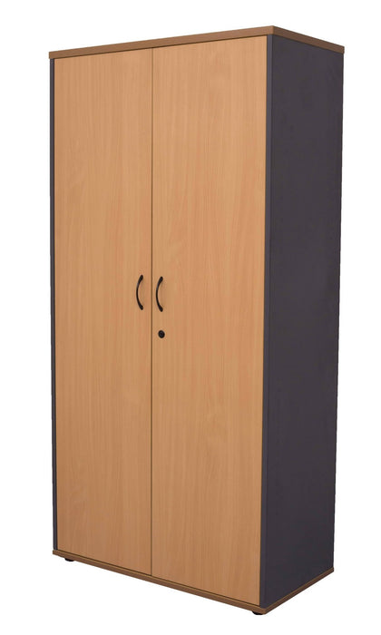 Rapid Worker Lockable Cupboard - Beech & Ironstone