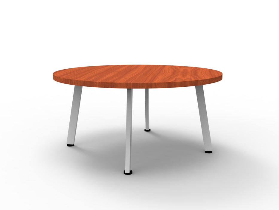 Eternity Round Coffee Table - 900mm Dia x 450mm H - Cherry - White P/C