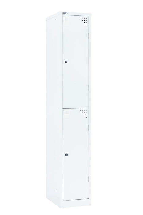 GO Locker 2 Door - White - 305mm