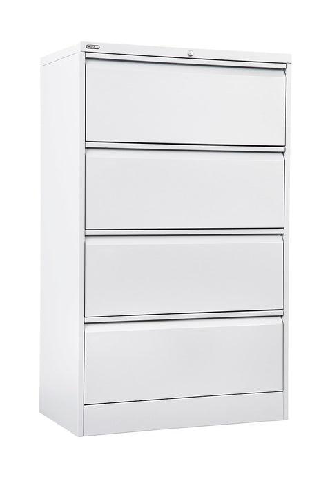 Lateral Filing Cabinet - 4 Drawer - White