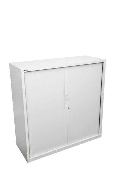 Tambour Door Storage Unit - 1016mm H x 1200mm x 474mm D - White China