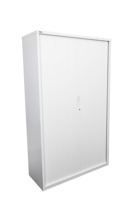 Tambour Door Storage Unit - 1981mm H x 1200mm x 474mm D - White China