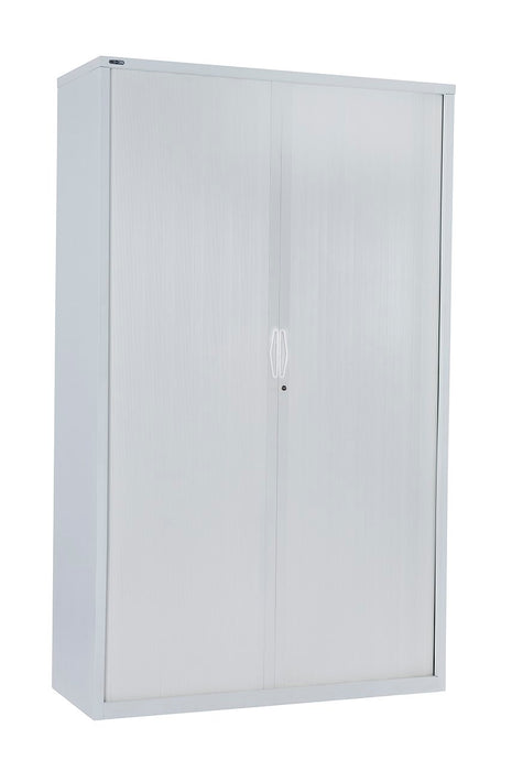 Tambour Door Storage Unit - 1981mm H x 900mm x 474mm D - Black Satin