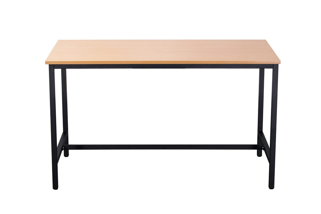 High Bar Table - Beech Top/Black Satin Base
