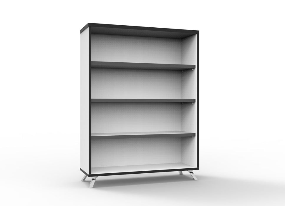 Infinity Bookcase - 1200mm H x 900mm W x 315mm D - Natural White