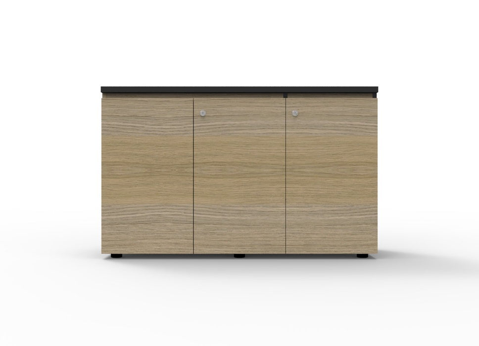 Infinity Swing Door Cupboard - 1200mm W x 450mm D x 730mm H - Natural White