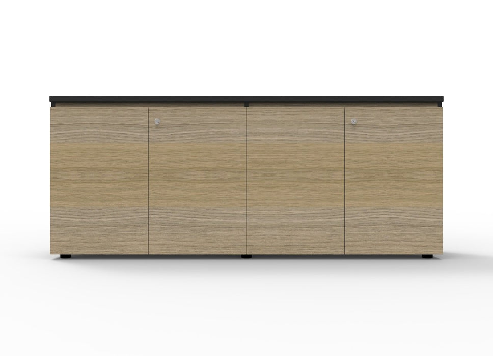 Infinity Swing Door Cupboard - 1800mm W x 450mm D x 730mm H - Natural Oak