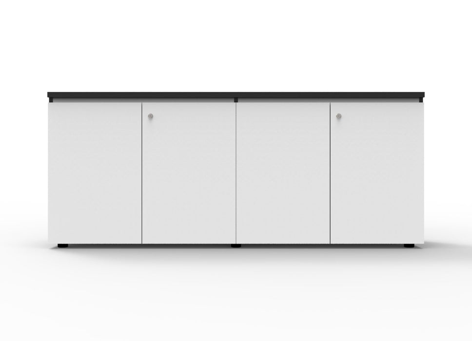 Infinity Swing Door Cupboard - 1800mm W x 450mm D x 730mm H - Natural White