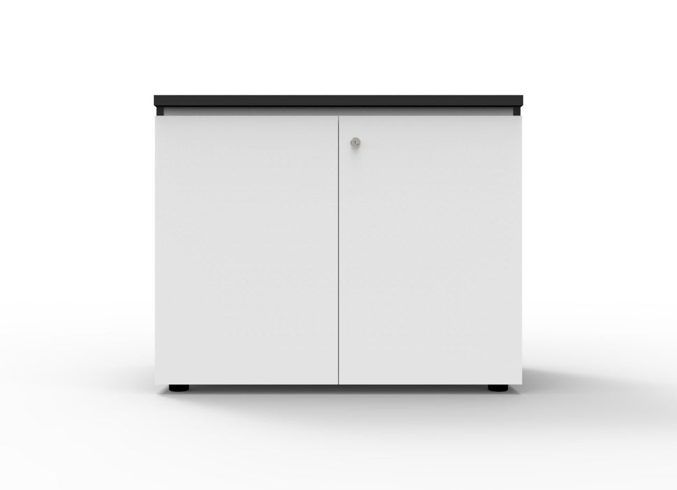 Infinity Swing Door Cupboard - 900mm W x 600mm D x 730mm H - Natural White