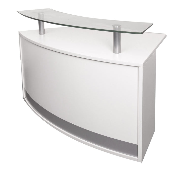 Modular Reception - With Half Height Glass Shelf