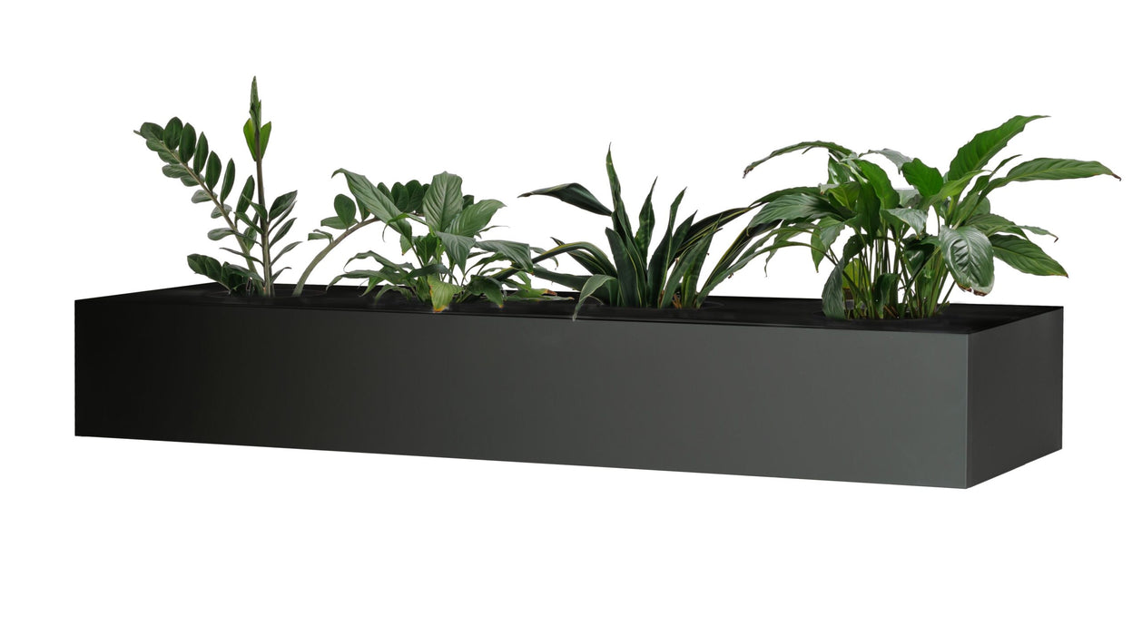 Planter Box for Perforated Door Storage Unit - Black