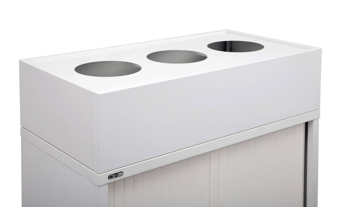 Planter Box for Tambour Door Storage Unit - 900mm W - White