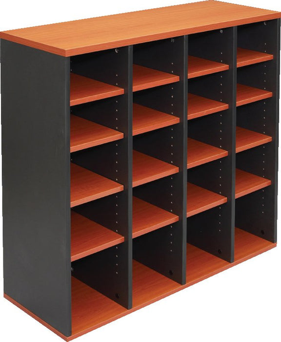 Pigeon 20 Hole Storage - Cherry & Ironstone
