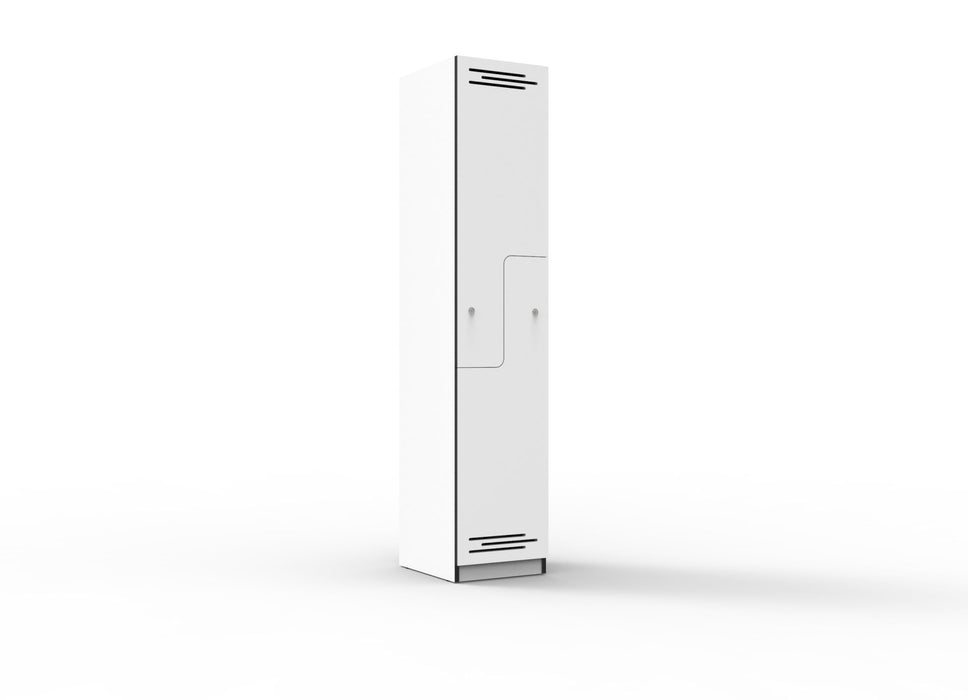 Step Door Melamine Locker - Natural Oak