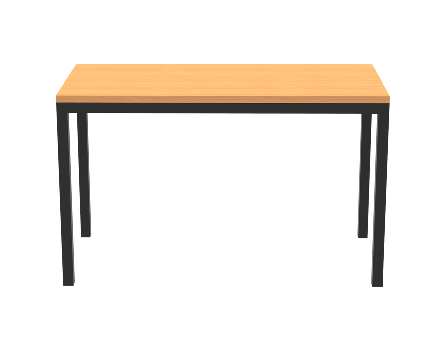 Rapidline Steel Frame Table - 1200mm x 600mm x 730mm H - Beech