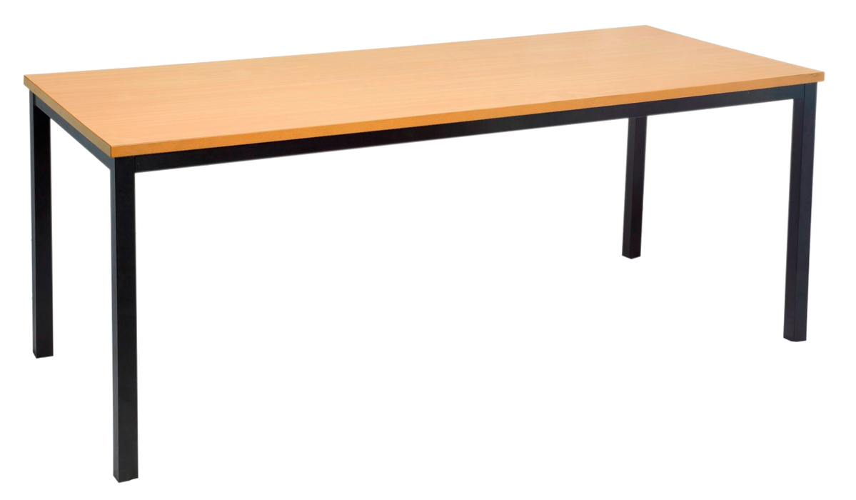 Rapidline Steel Frame Table - 1800mm x 750mm x 730mm H - Beech
