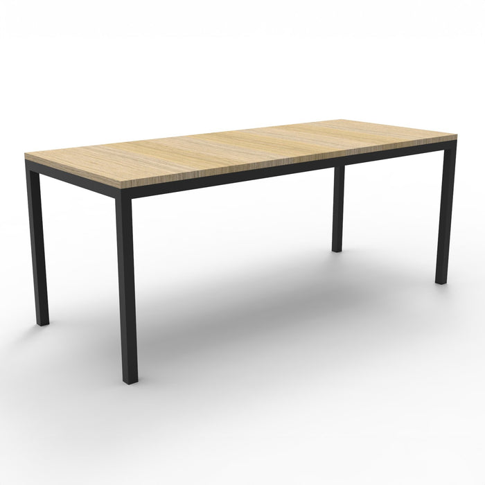 Rapidline Steel Frame Table - 1500mm x 750mm x 730mm H - Natural Oak