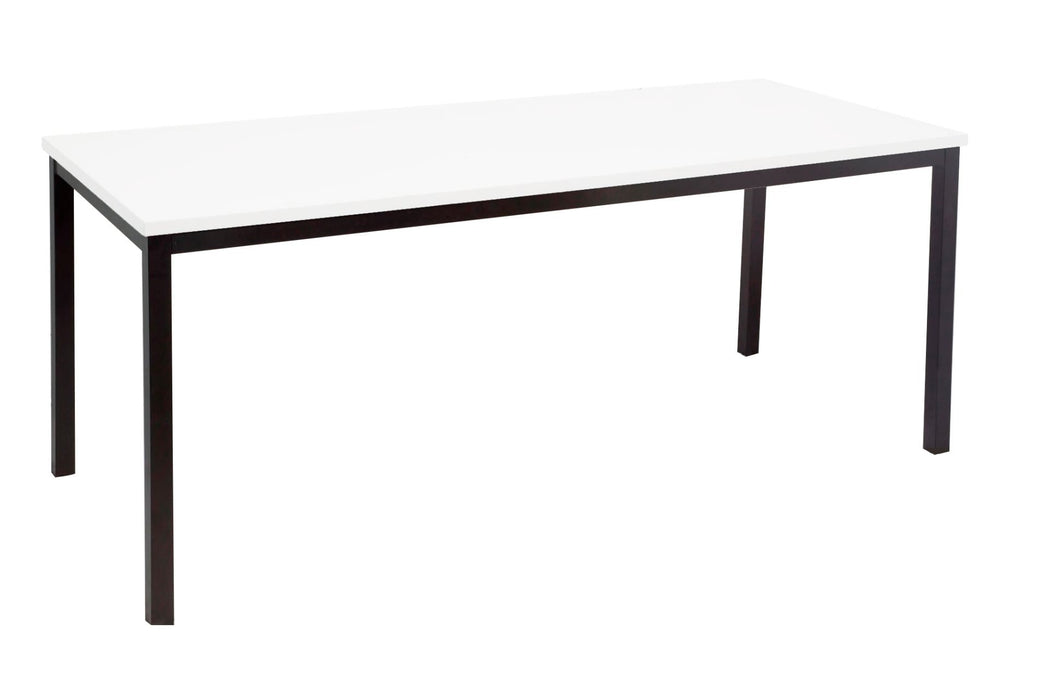 Rapidline Steel Frame Table - 1800mm x 900mm x 730mm H - Natural White