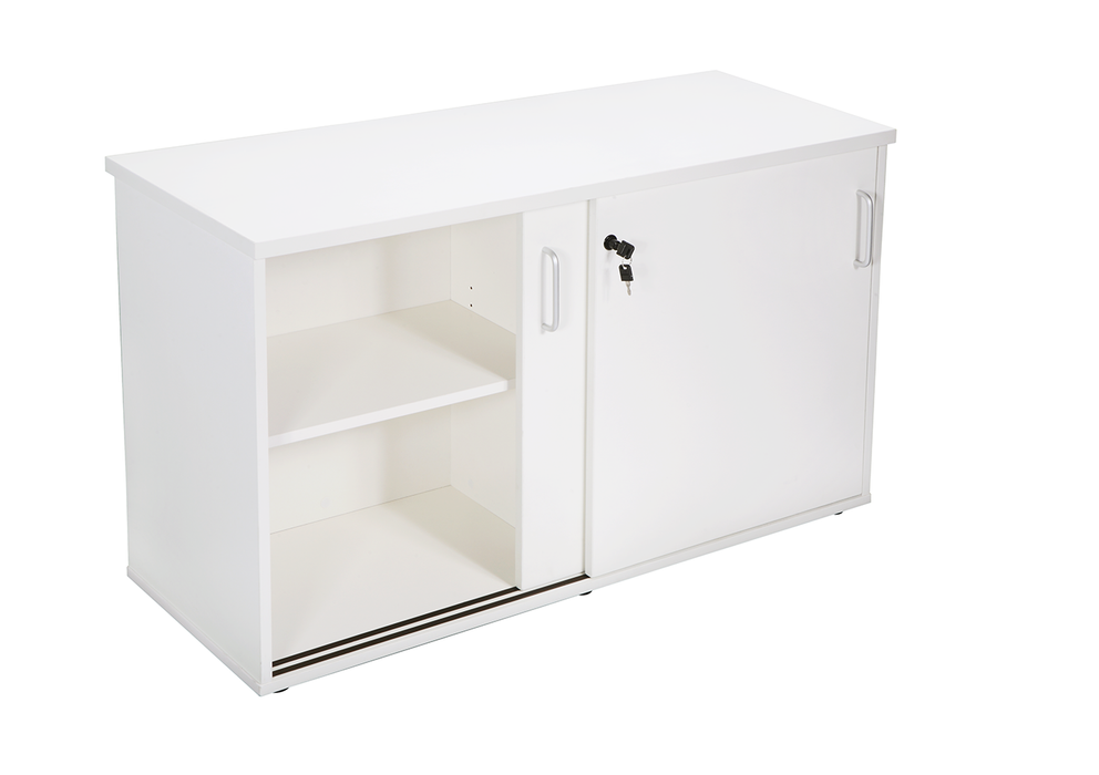 Span Credenza - 1200mm W x 450mm D x 730mm H - Natural White