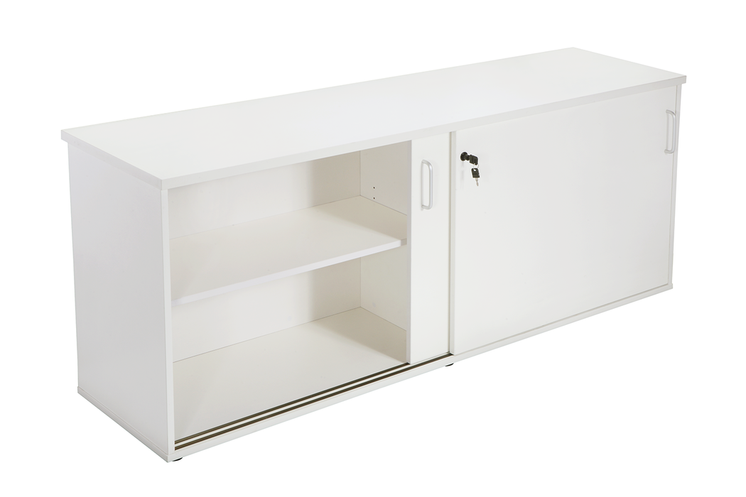 Span Credenza - 1800mm W x 450mm D x 730mm H - Natural White