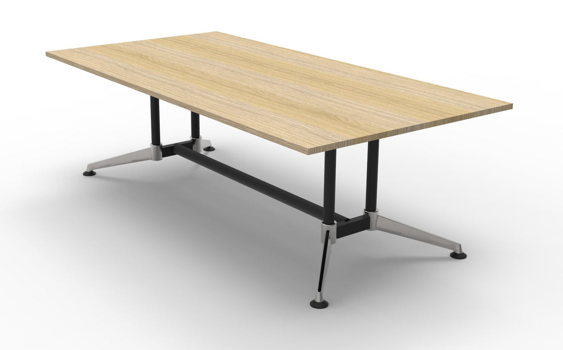 Typhoon Meeting Table - 2400mm W x 1200mm D - Natural Oak