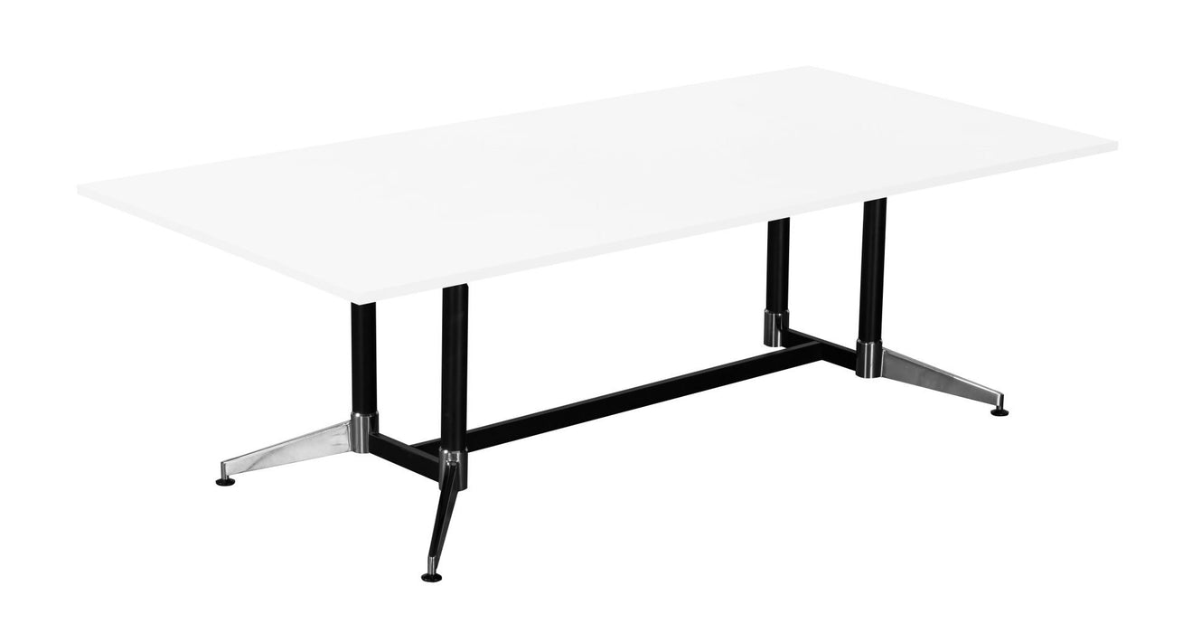 Typhoon Meeting Table - 2400mm W x 1200mm D - Natural White