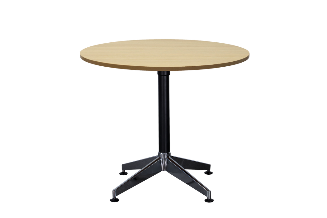 Typhoon 4 Star Round Table - 900mm Dia - Natural Oak