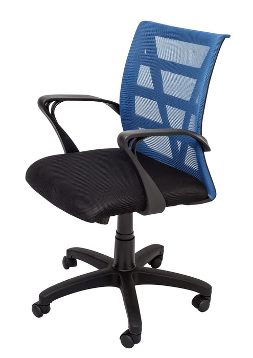 Vienna Mesh Back Operator Chair - Blue Mesh