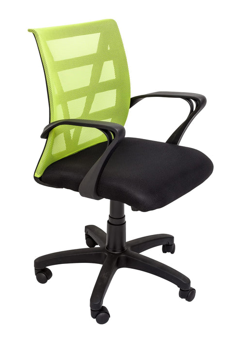 Vienna Mesh Back Operator Chair - Lime Mesh