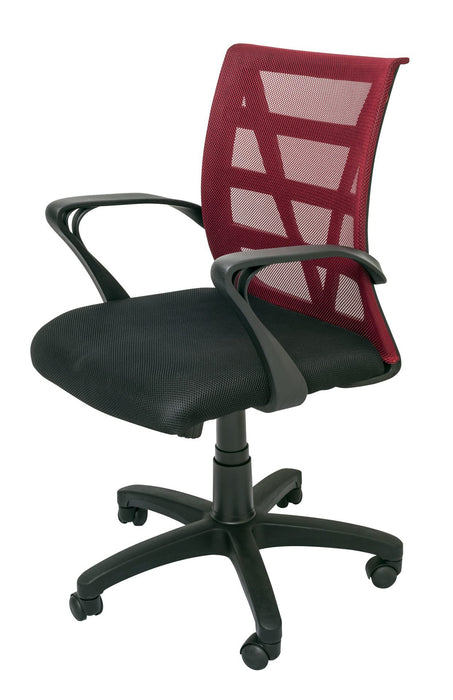 Vienna Mesh Back Operator Chair - Red Mesh