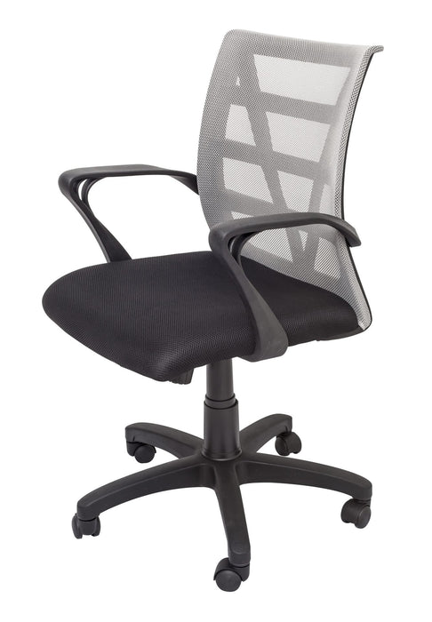 Vienna Mesh Back Operator Chair - Silver Mesh