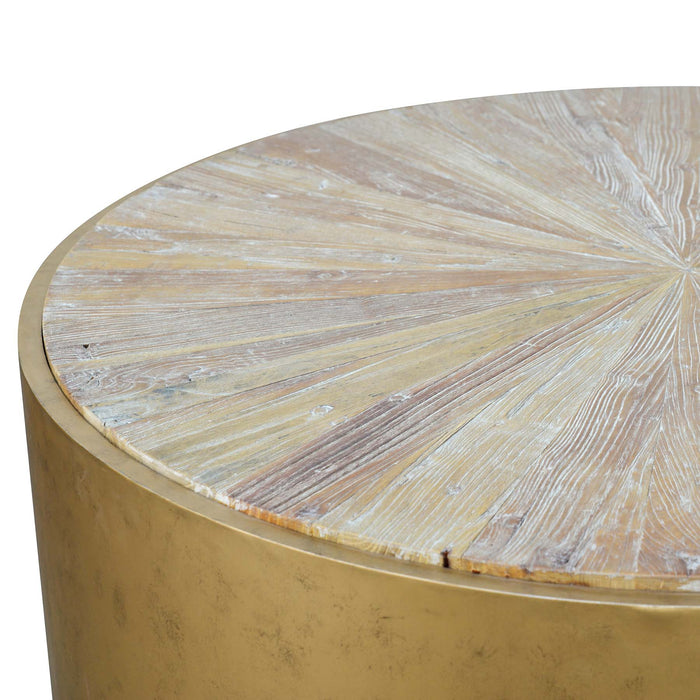 Melvin 1m Round Elm Coffee Table