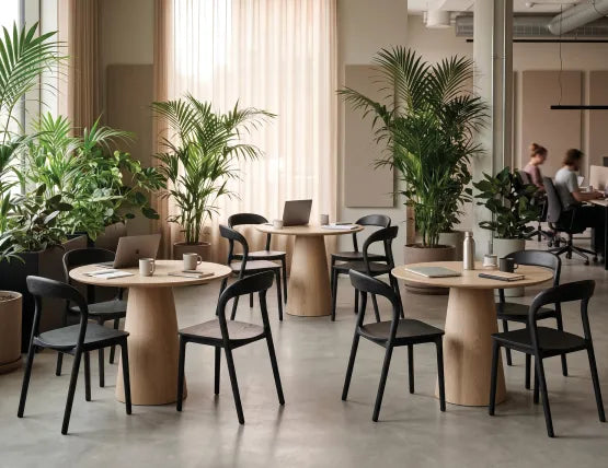 Circa Cafe Table - Round - Natural Ash - 85cm