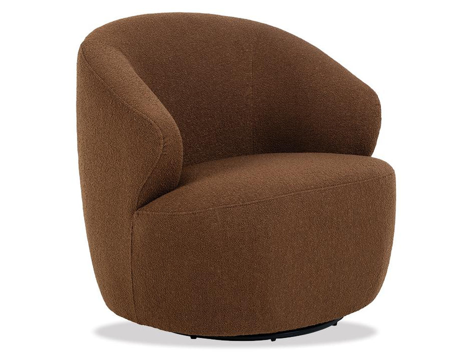 Mietta Swivel Lounge Chair - Brown