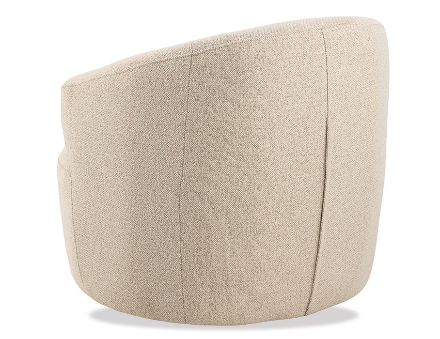 Mietta Swivel Lounge Chair - Ivory Cream