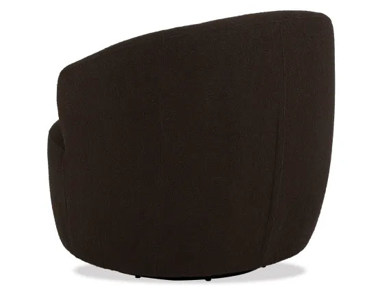 Mietta Swivel Lounge Chair - Cacao, Boucle