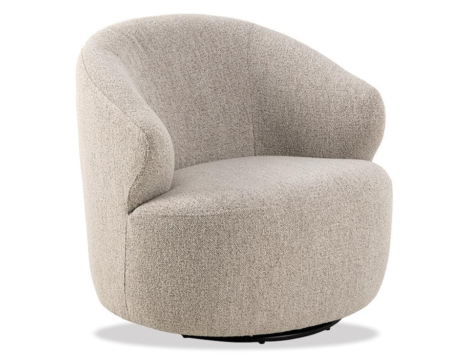 Mietta Swivel Lounge Chair - Oyster Grey