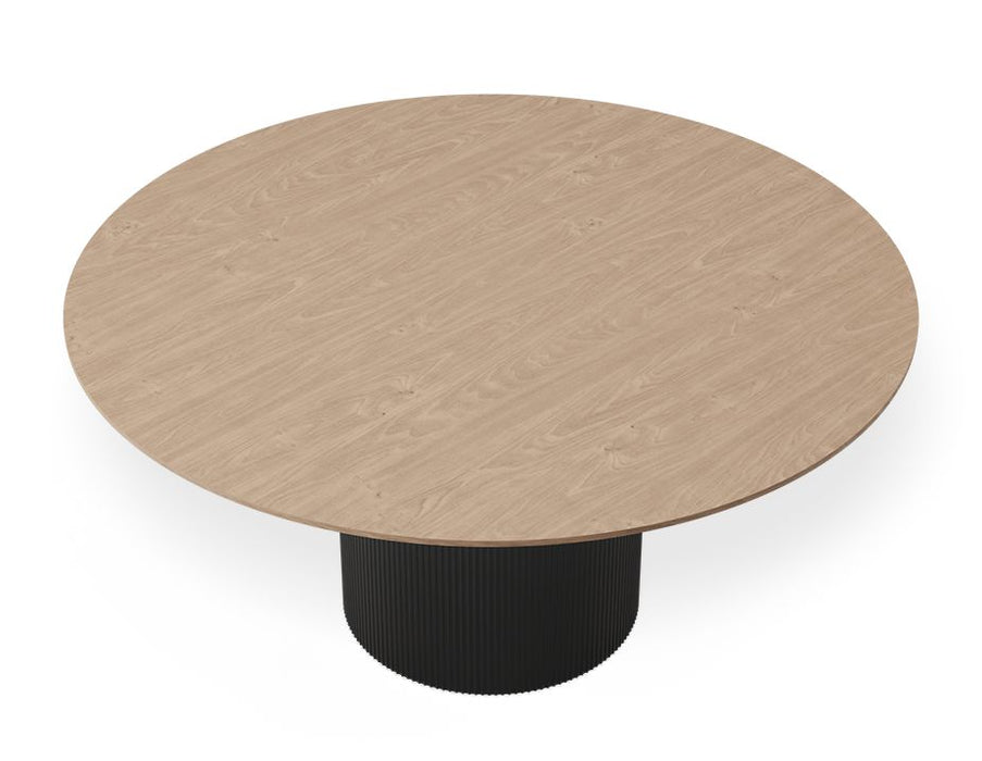 Mimi Dining Table - Black - Natural - 155cm