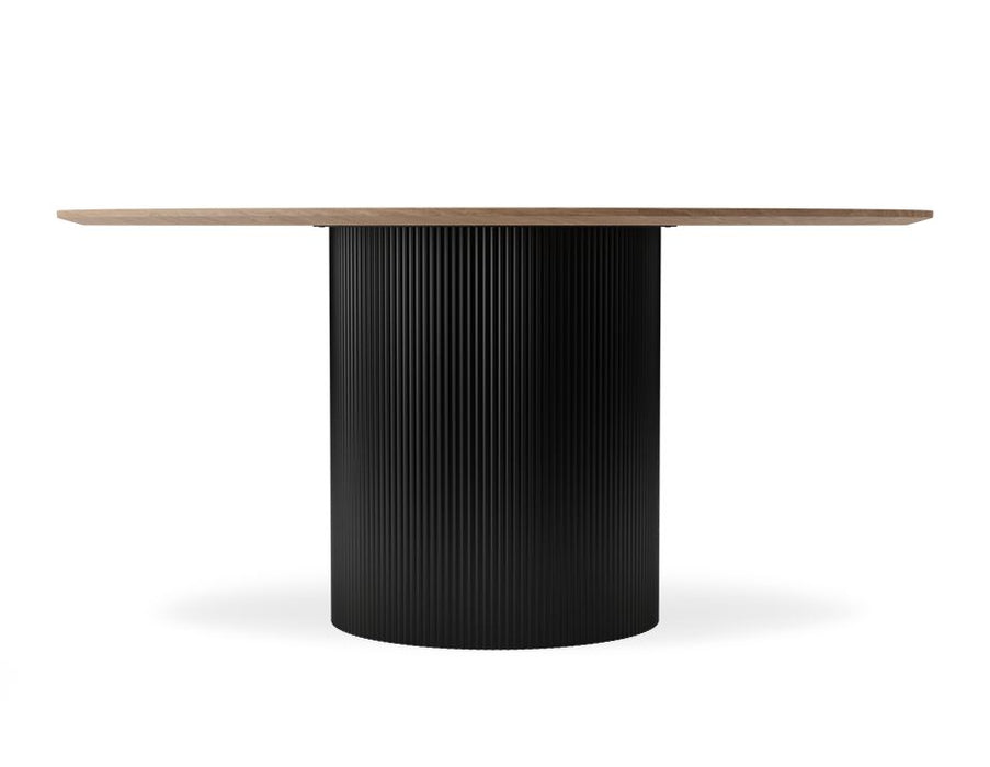 Mimi Dining Table - Black - Natural - 155cm