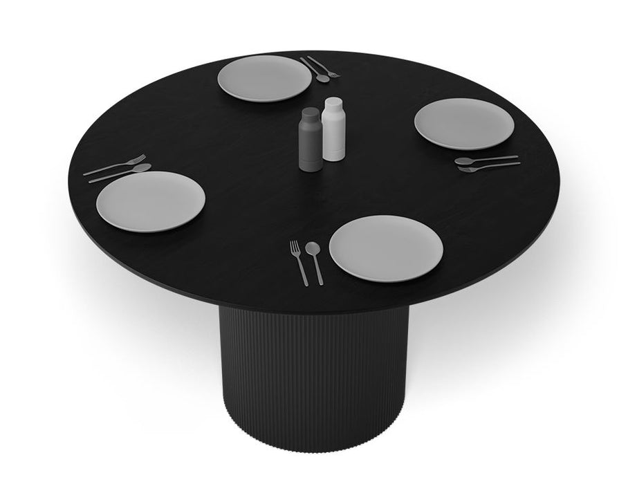 Mimi Dining Table - Black - Black - 120cm