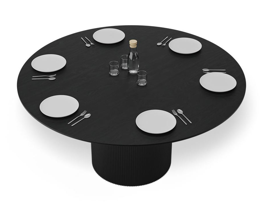 Mimi Dining Table - Black - Black - 155cm