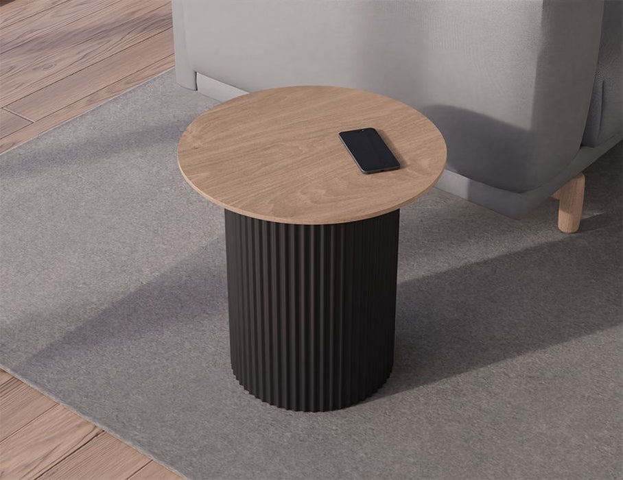 Mimi Side Table - Black - Natural