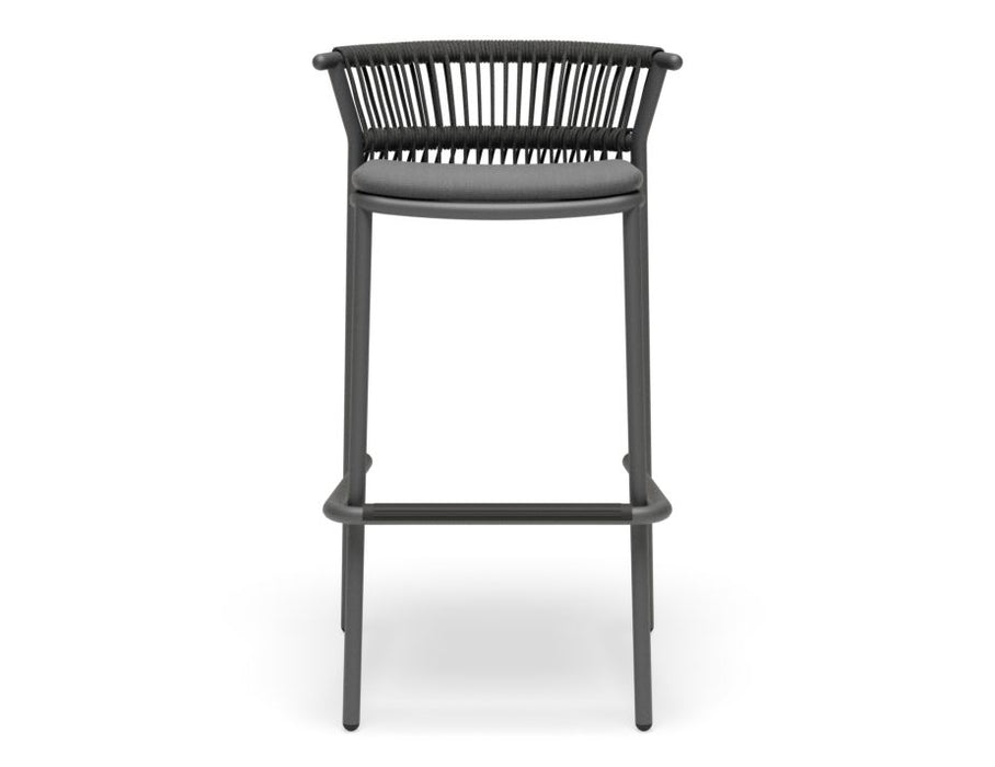 Minori Stool - Charcoal - Dark Grey Cushion