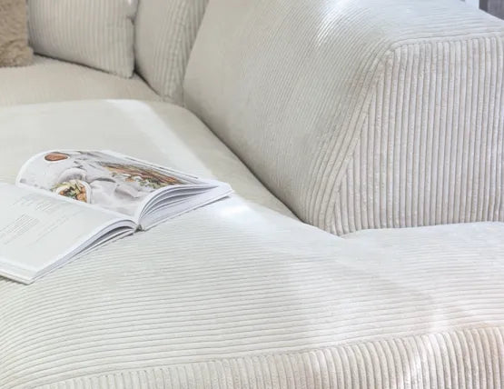 Monaco Sofa - Config B with Left Open End - Custom Upholstered - Category A Upholstery, Wood, 311cm W