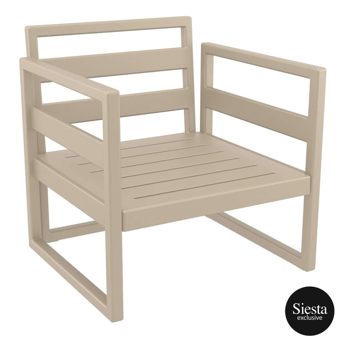 Siesta Mykonos Lounge Arm Chair - Taupe