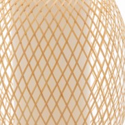 Natural Hand-Woven Bamboo Oval Table Lamp