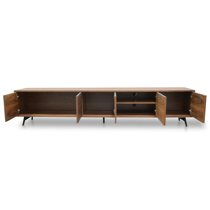 CTV106-BB 2.4m TV Entertainment Unit - Walnut