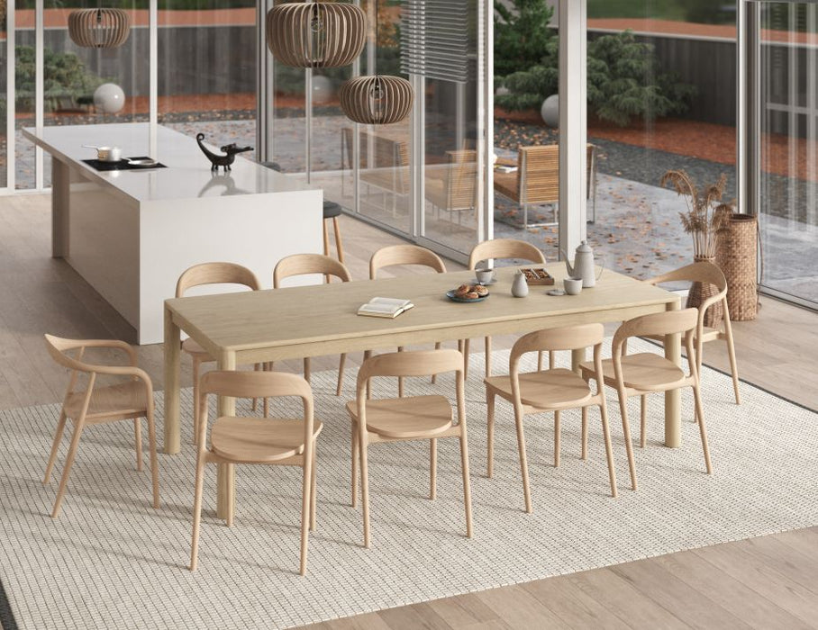 Nordica Dining Table - Solid Oak - 240 x 100cm