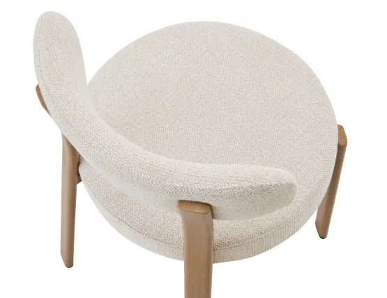 Nodus Counter Stool - Oak - Grey, 95cm H